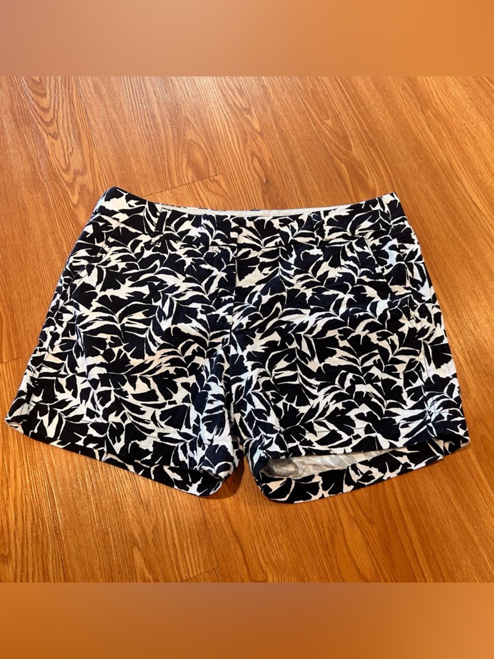 J. Crew Leaf-Print Chino Shorts